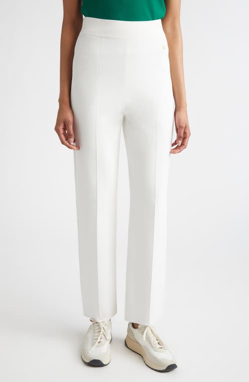 ST. JOHN Dani Santa Roma Knit Pants in Bright White at Nordstrom, Size Small