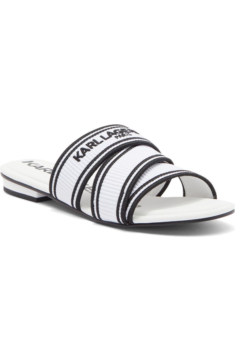 KARL LAGERFELD PARIS Caitlyn Slide Sandal, Main, color,