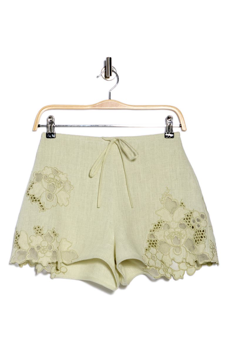 Cult Gaia Zuria Linen Shorts, Alternate, color,