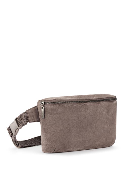 The Sak Caraway Large Belt Bag In Mushroom Suede