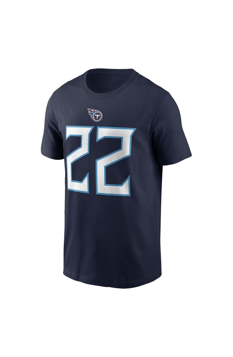 Nike Men's Nike Derrick Henry Navy Tennessee Titans Player Name & Number T-Shirt, Alternate, color, 