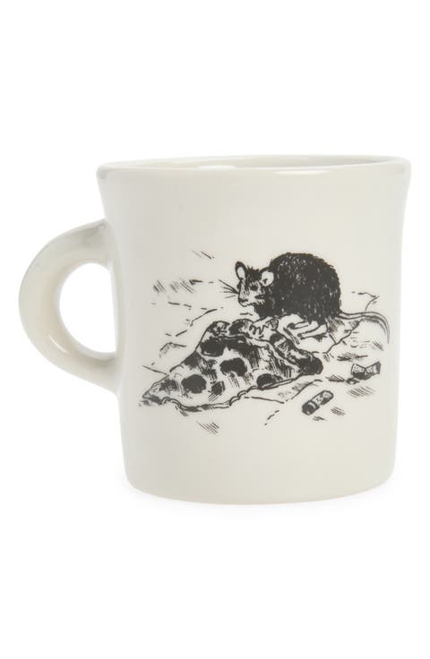 NYC Toile Pizza Rat Mug