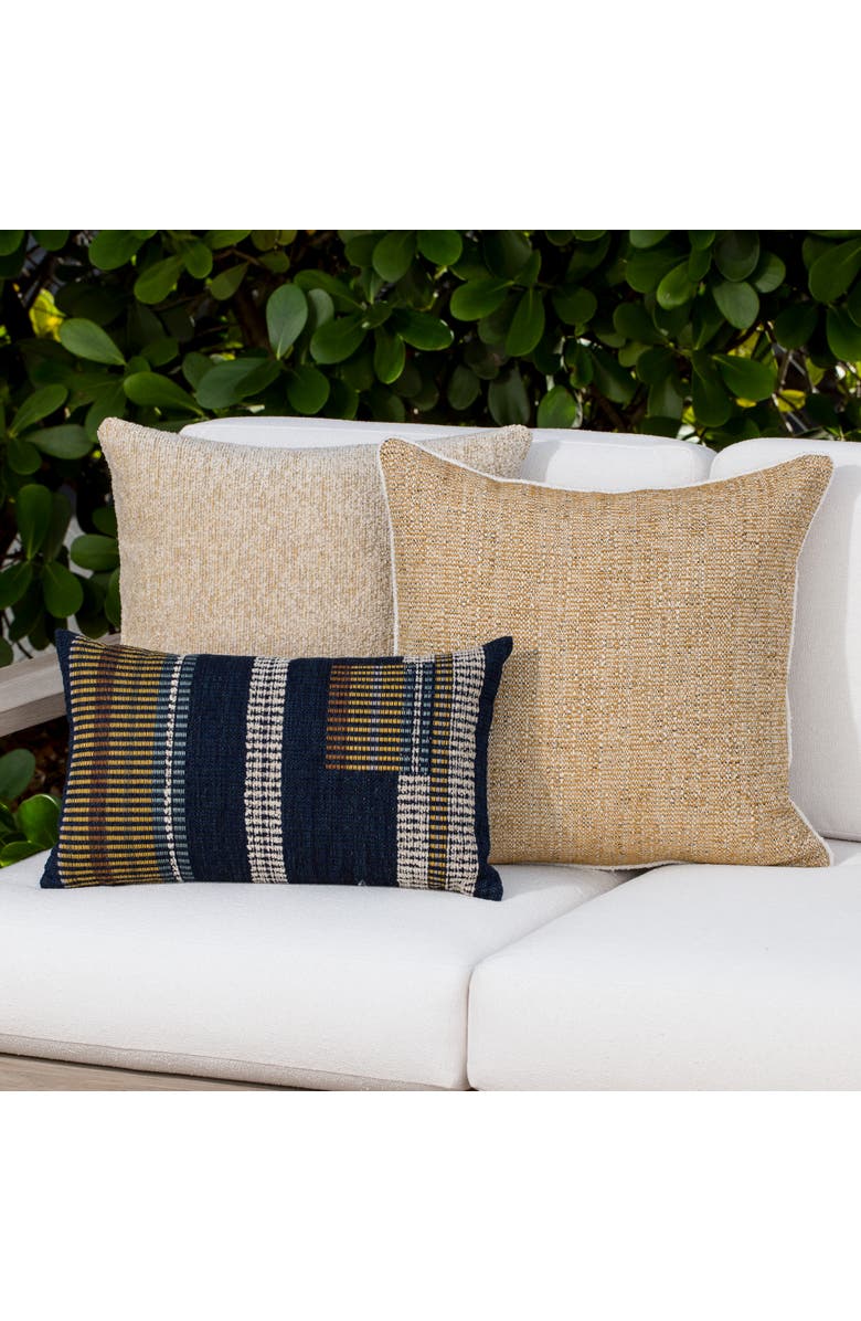 Elaine Smith Golden Hour Textured Corded Indoor & Outdoor Woven Accent Pillow, Alternate, color, Corded