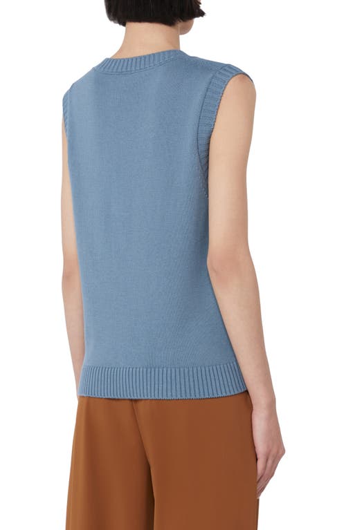 Weekend Max Mara Bacio Sweater Vest In Blue