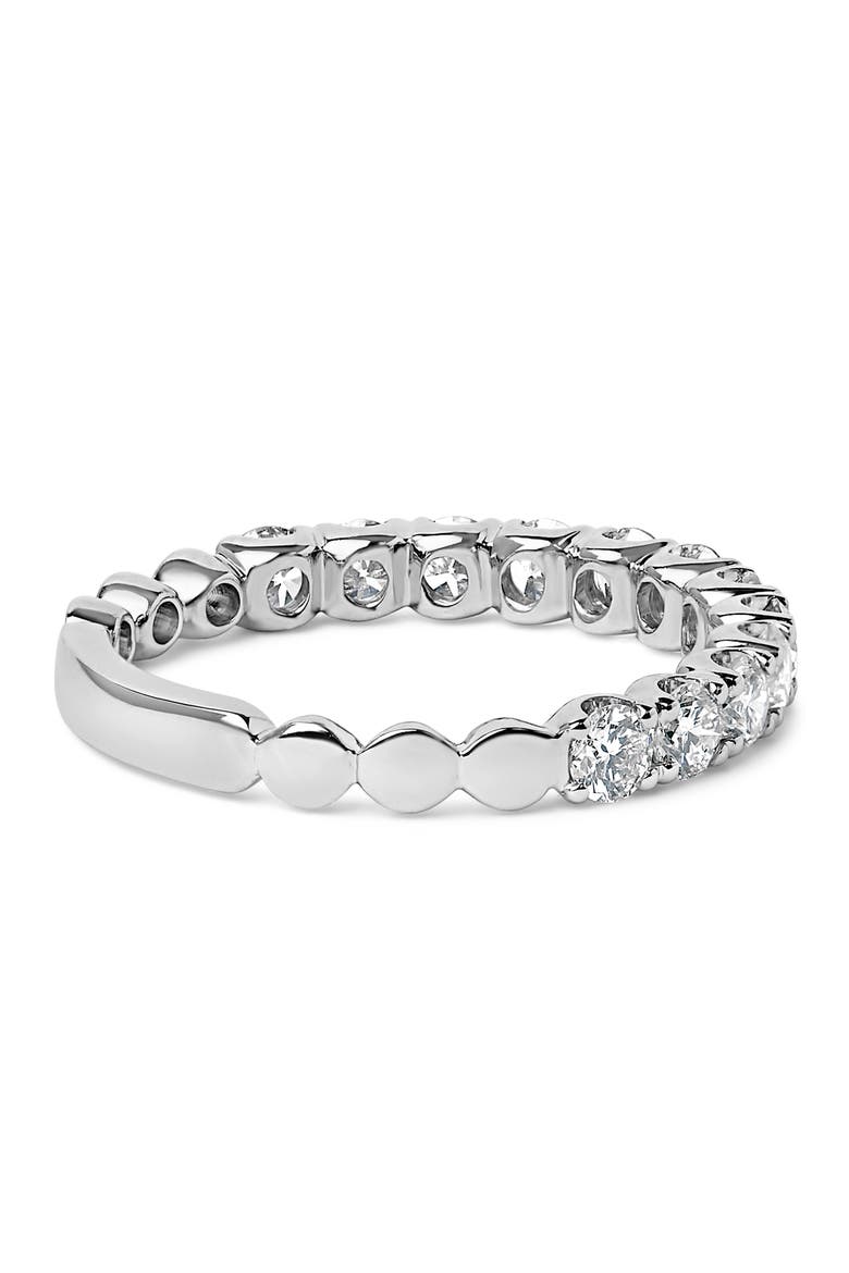 14K Gold 1.00 Cttw Round Diamond Prong Set Wedding Band, Alternate, color, White