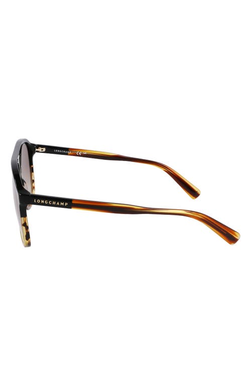 Longchamp Heritage 58mm Gradient Aviator Sunglasses