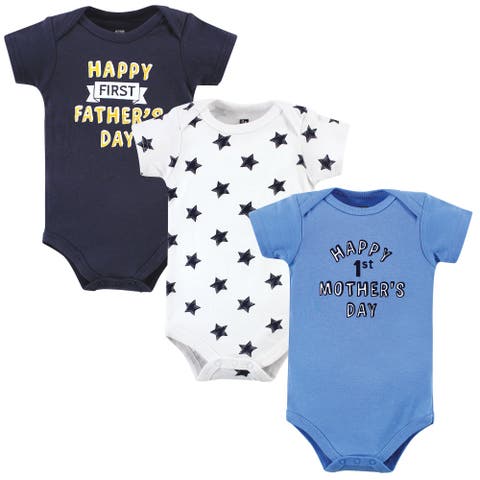 Triple Pack of Essential Cotton One-Piece Rompers (Baby)