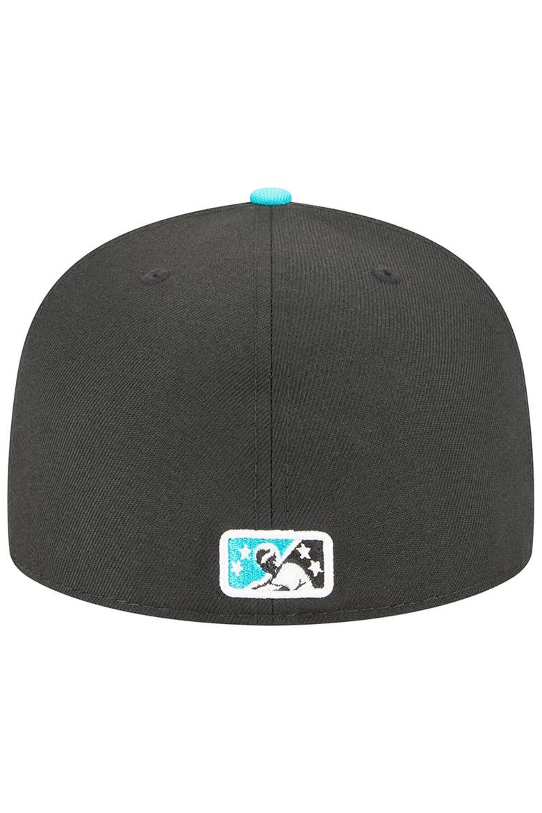 Men's New Era Black Wichita Wind Surge Theme Nights Wrangler  59FIFTY Fitted Hat, Alternate, color, Black
