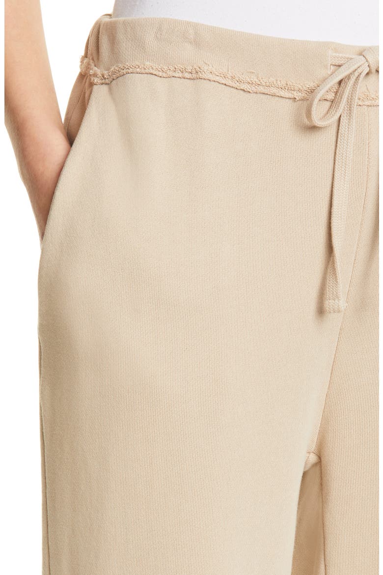 Tie Waist Crop Pants, Alternate, color, KHAKI