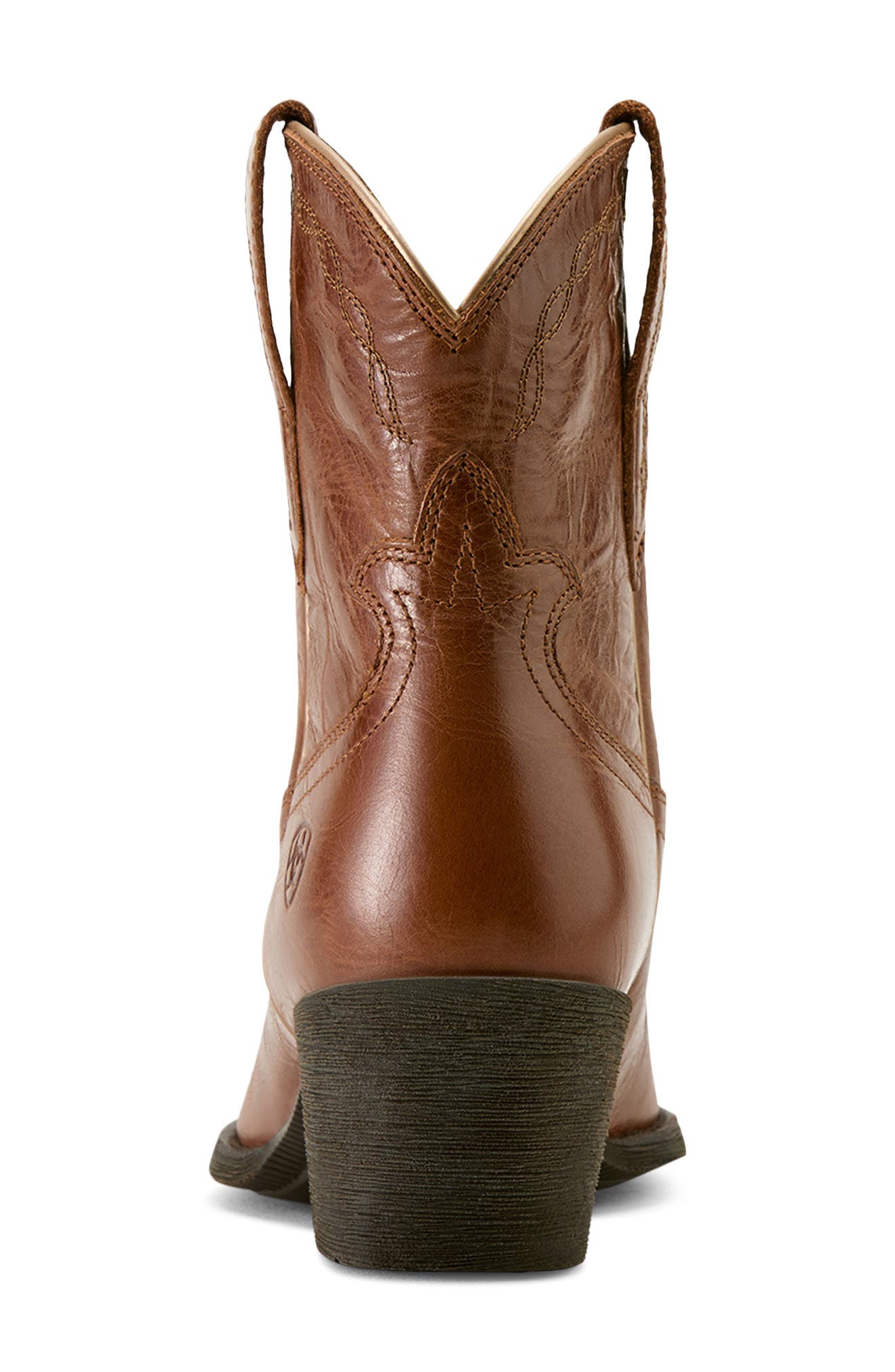 Ariat Maggie J Toe Short Western Boot, Alternate, color, Aged Sienna