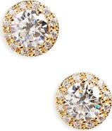 Nordstrom Halo Cubic Zirconia Stud Earrings