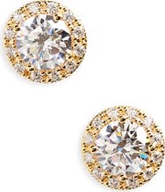 Nordstrom Halo Cubic Zirconia Stud Earrings