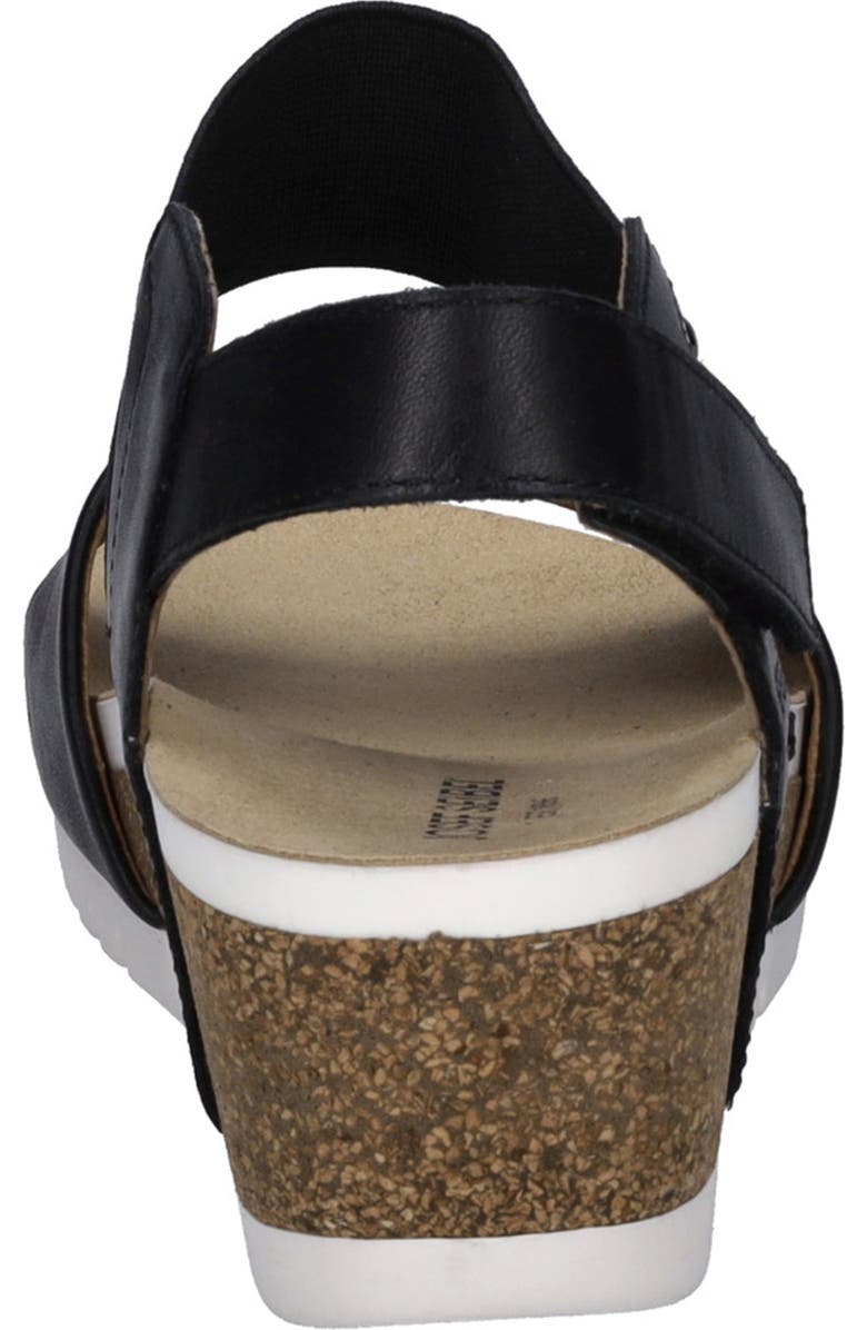 Josef Seibel Quinn Platform Wedge Sandal, Alternate, color, Black