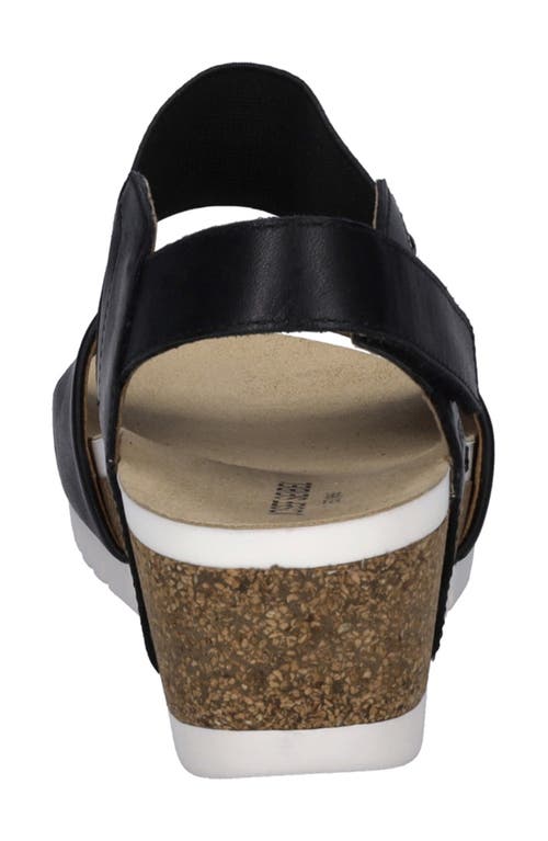 Josef Seibel Quinn Platform Wedge Sandal In Black
