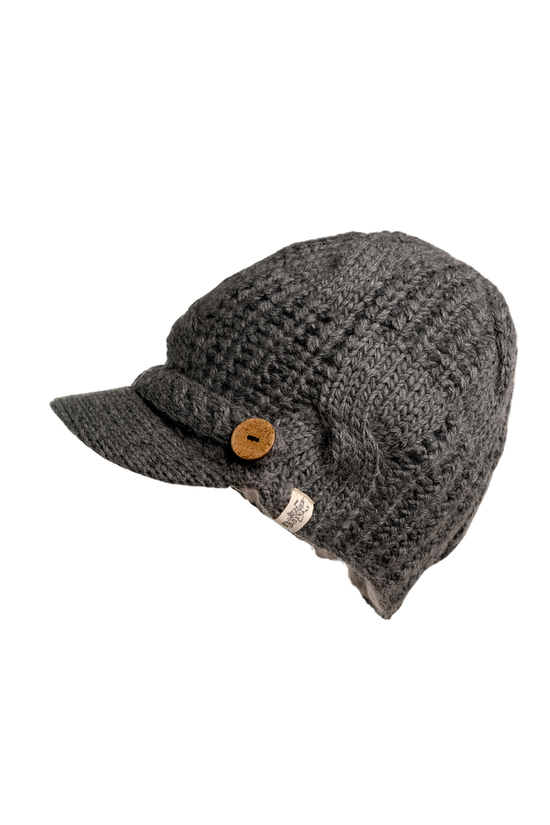 Hand Knit Broadway Hat, Main, color, Ash