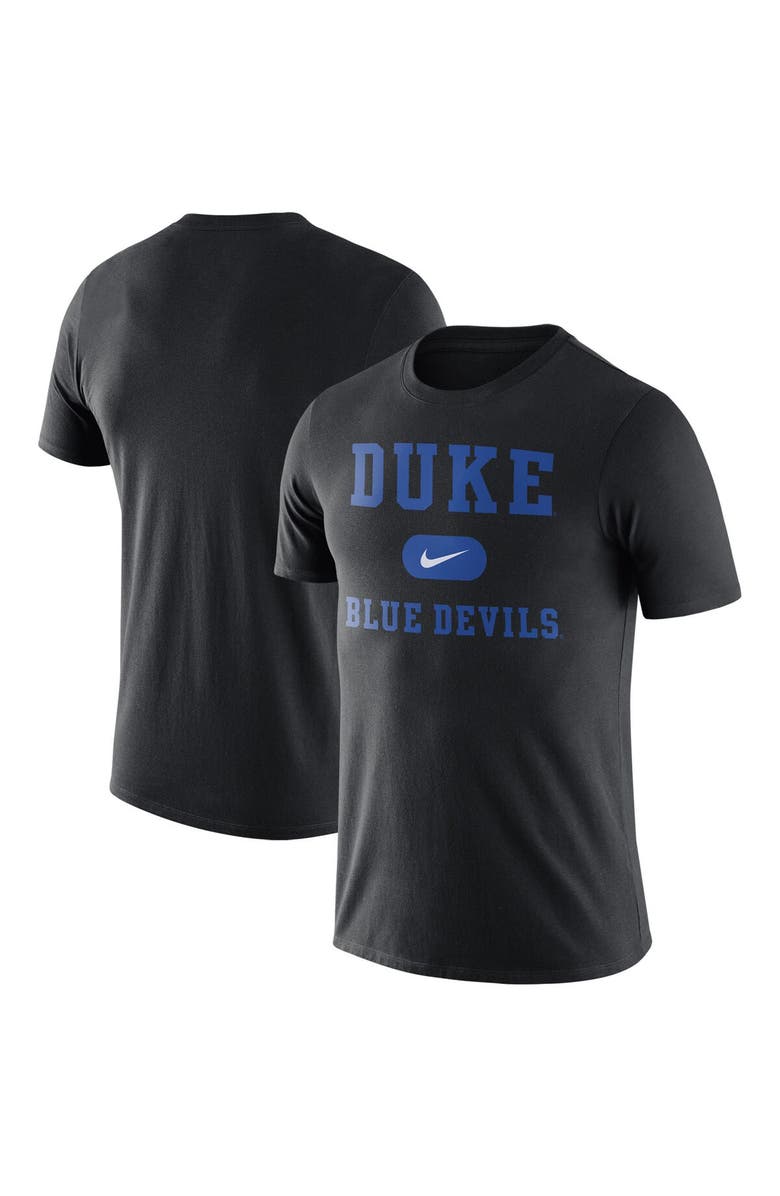 Nike Men's Nike Black Duke Blue Devils Team Arch T-Shirt, Main, color, 