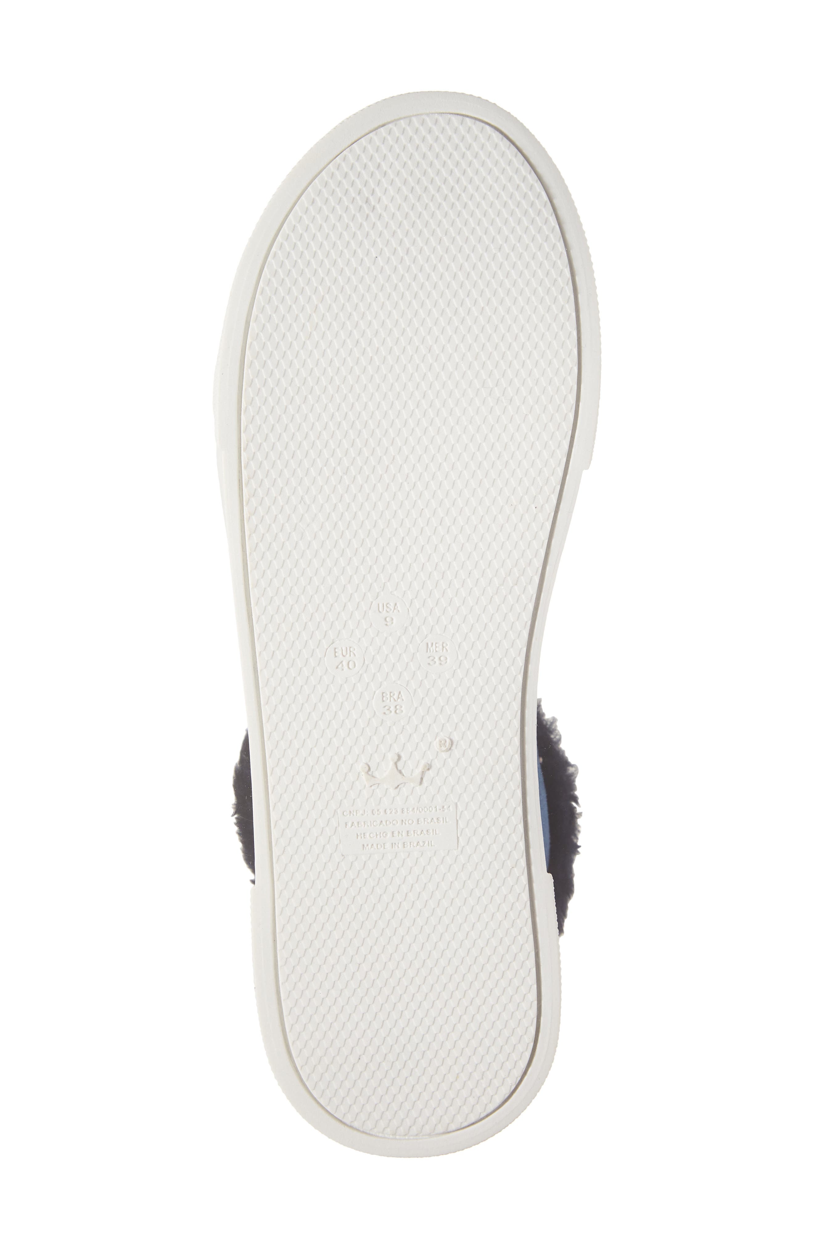 Love Rio Debbie Faux Fur Zip Sneaker, Alternate, color, Blue