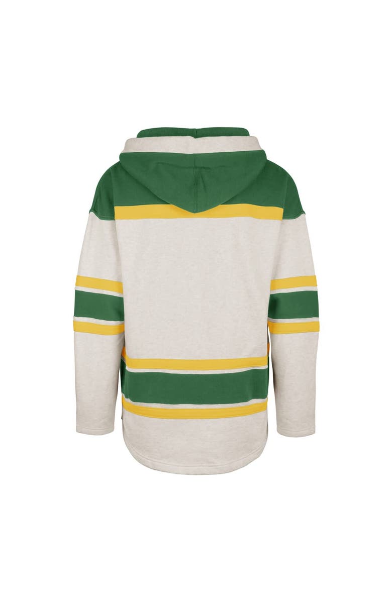'47 Men's '47 Oatmeal Minnesota North Stars Heritage Rockaway Lace-Up Pullover Hoodie, Alternate, color, Oatmeal