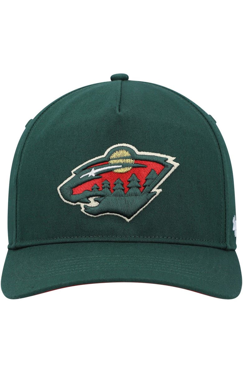 '47 Men's '47 Green Minnesota Wild Primary Hitch Snapback Hat, Alternate, color, Green