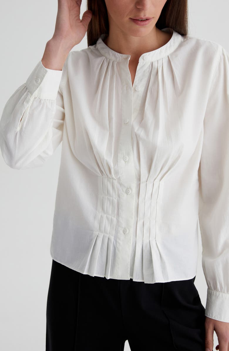 AG Adalyn Pleated Shirt, Alternate, color,