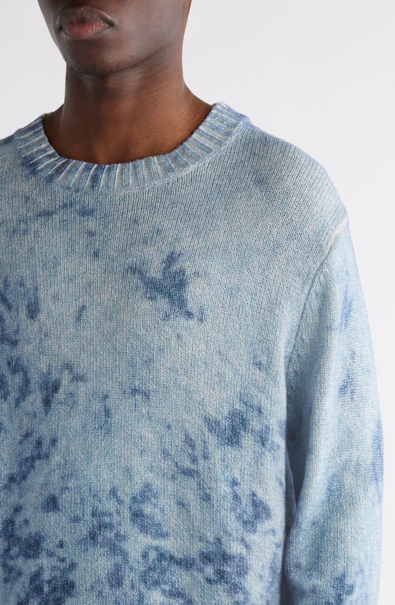 Acne Studios Acid Wash Cotton Sweater, Alternate, color,