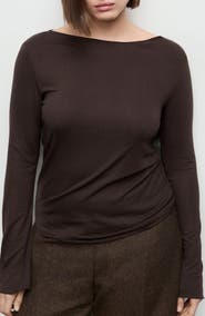 MANGO Boatneck Top