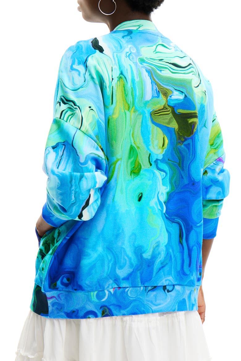 M. Christian Lacroix Arty Jacket, Alternate, color, BLUE