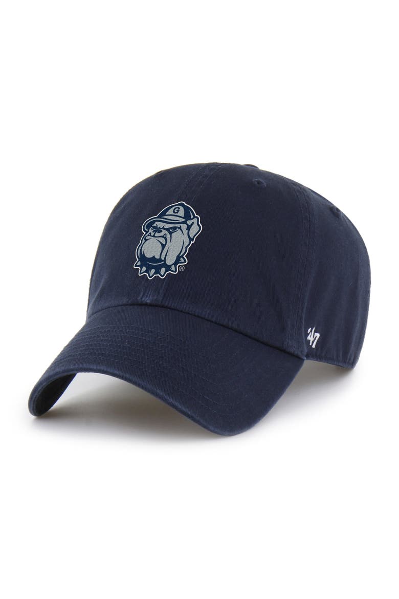 Men's '47 Navy Georgetown Hoyas Americana Heritage Clean Up Adjustable Hat, Alternate, color, Navy