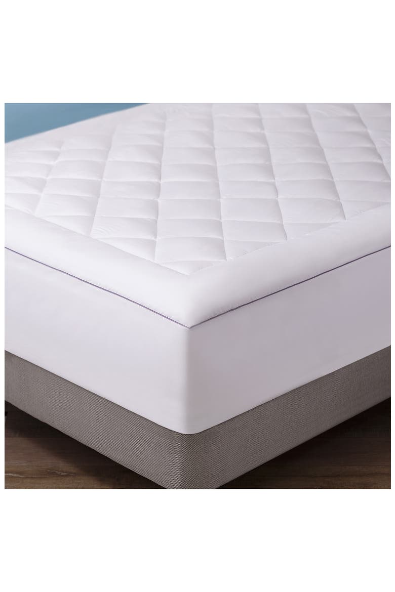 Dream Infusion Lavender Mattress Pad, Main, color, WHITE
