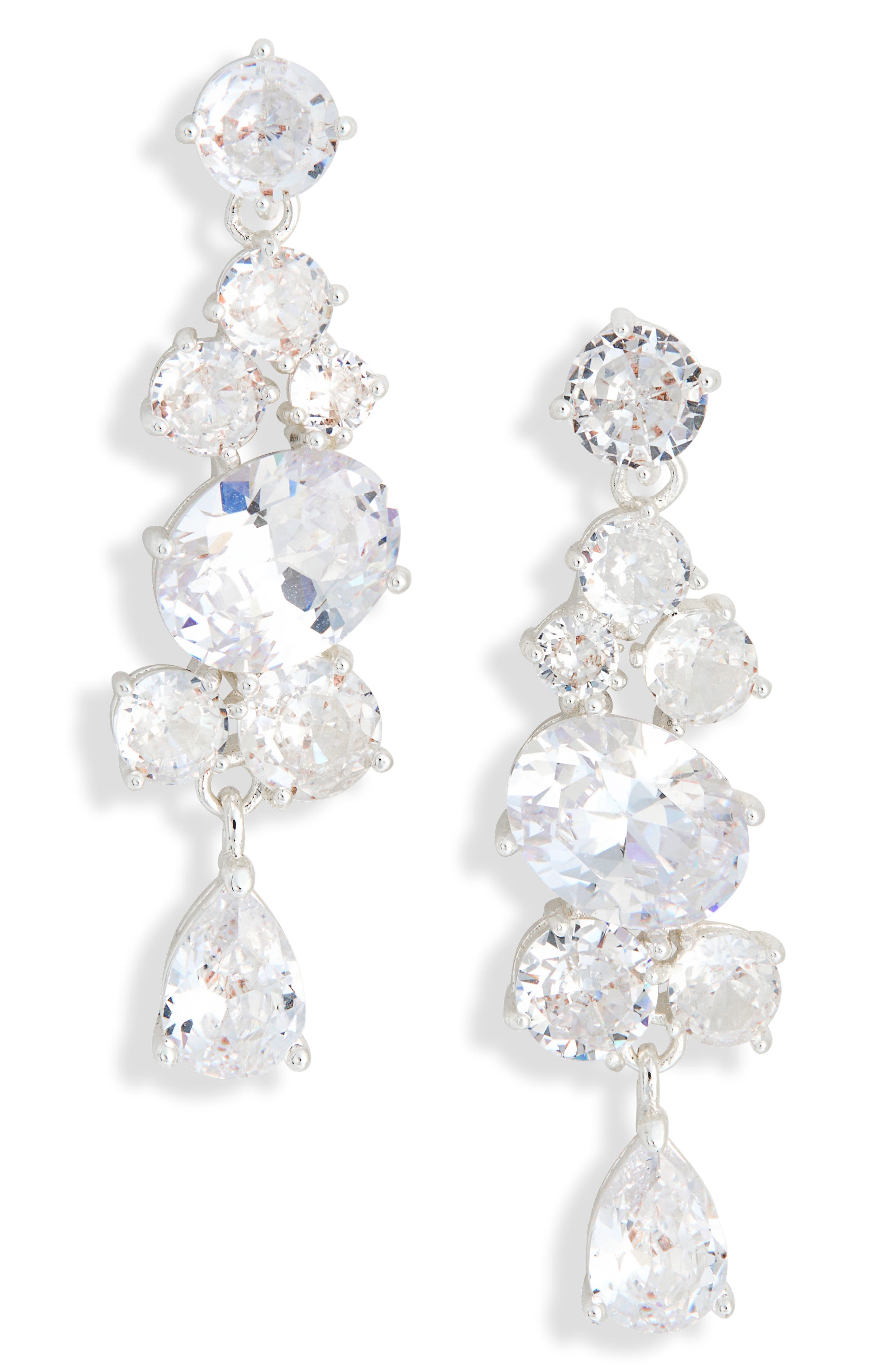 NORDSTROM RACK Mixed Cubic Zirconia Drop Earrings