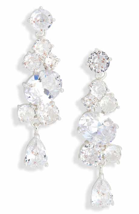 NORDSTROM RACK Mixed Cubic Zirconia Drop Earrings