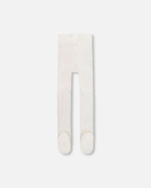Deux Par Deux Knit Tights In Neutral