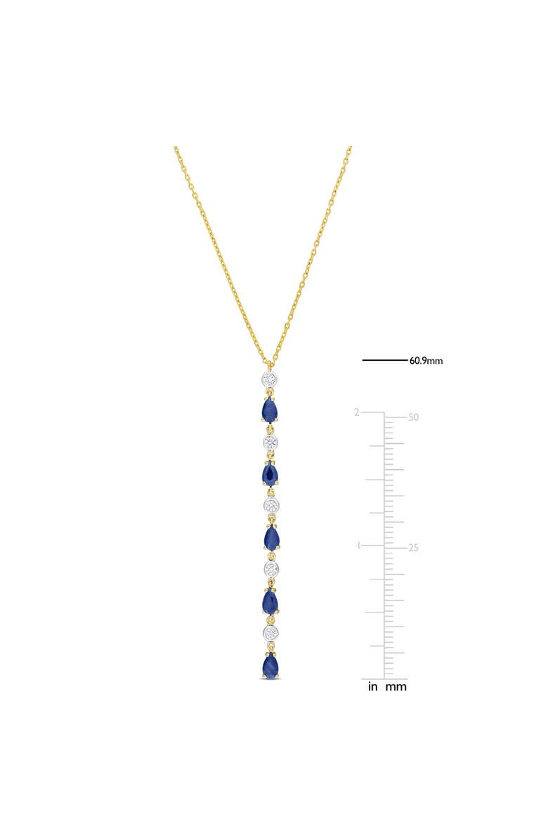 Julianna B. Sapphire & Diamond Lariat Necklace 14k, Alternate, color, Sapphire