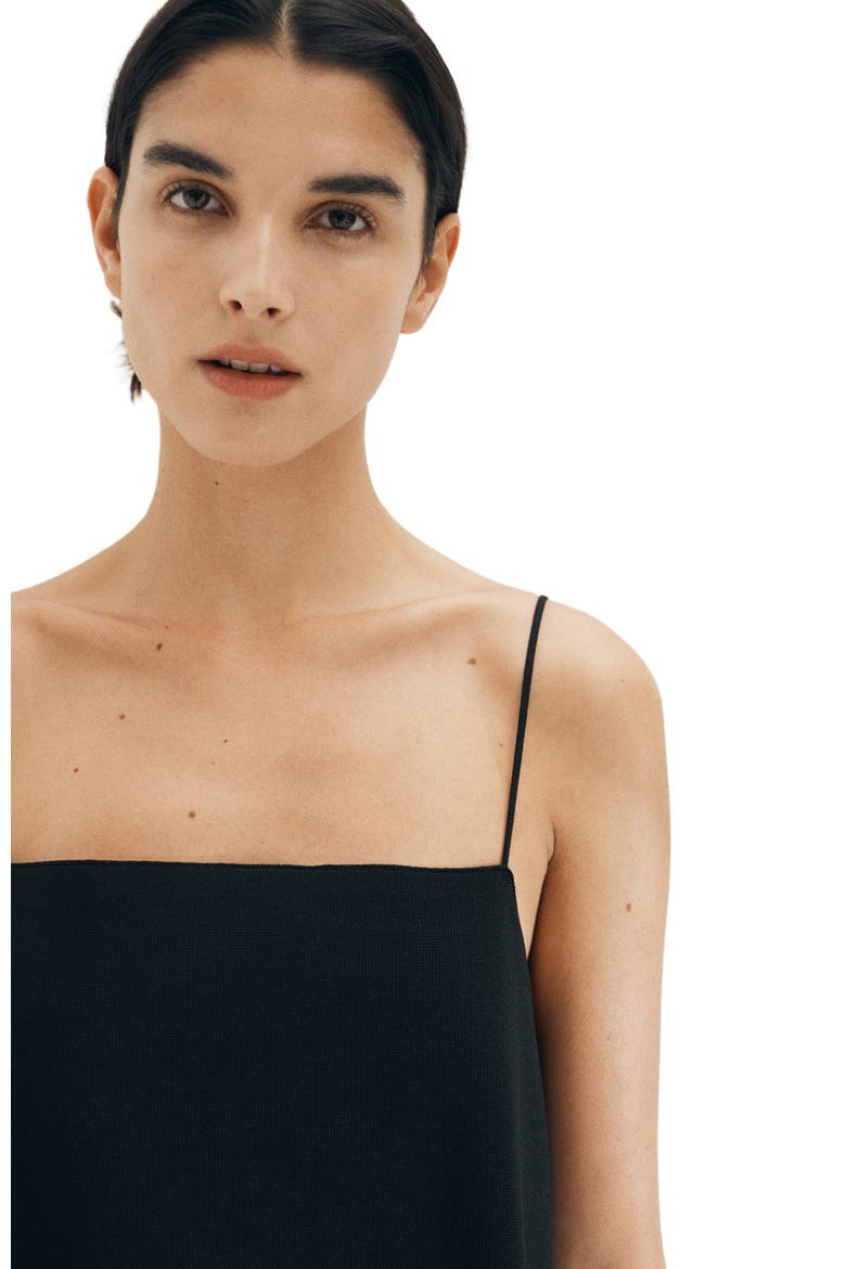 Fine-knit Strappy Top, Alternate, color, Black