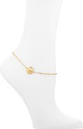 Kiara by Ki-ele Sunrise Shell Charm Chain Anklet