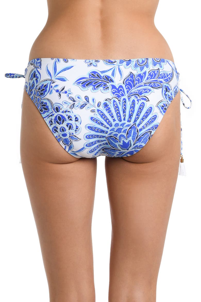 Beyond Side Tie Hipster Bikini Bottoms, Alternate, color, BLUE
