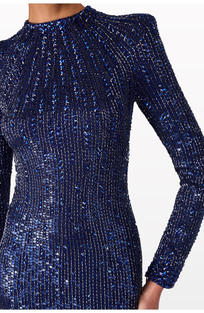 Jenny Packham Aurora Sequined Gown, Alternate, color, Light Navy