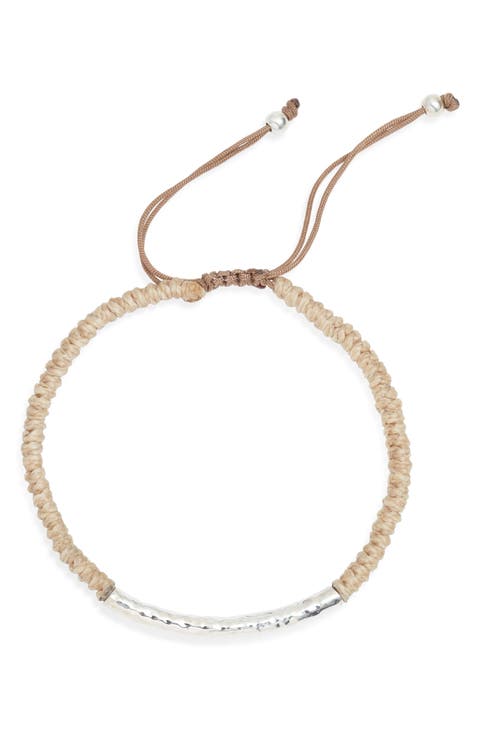 Hammered Tube Bracelet