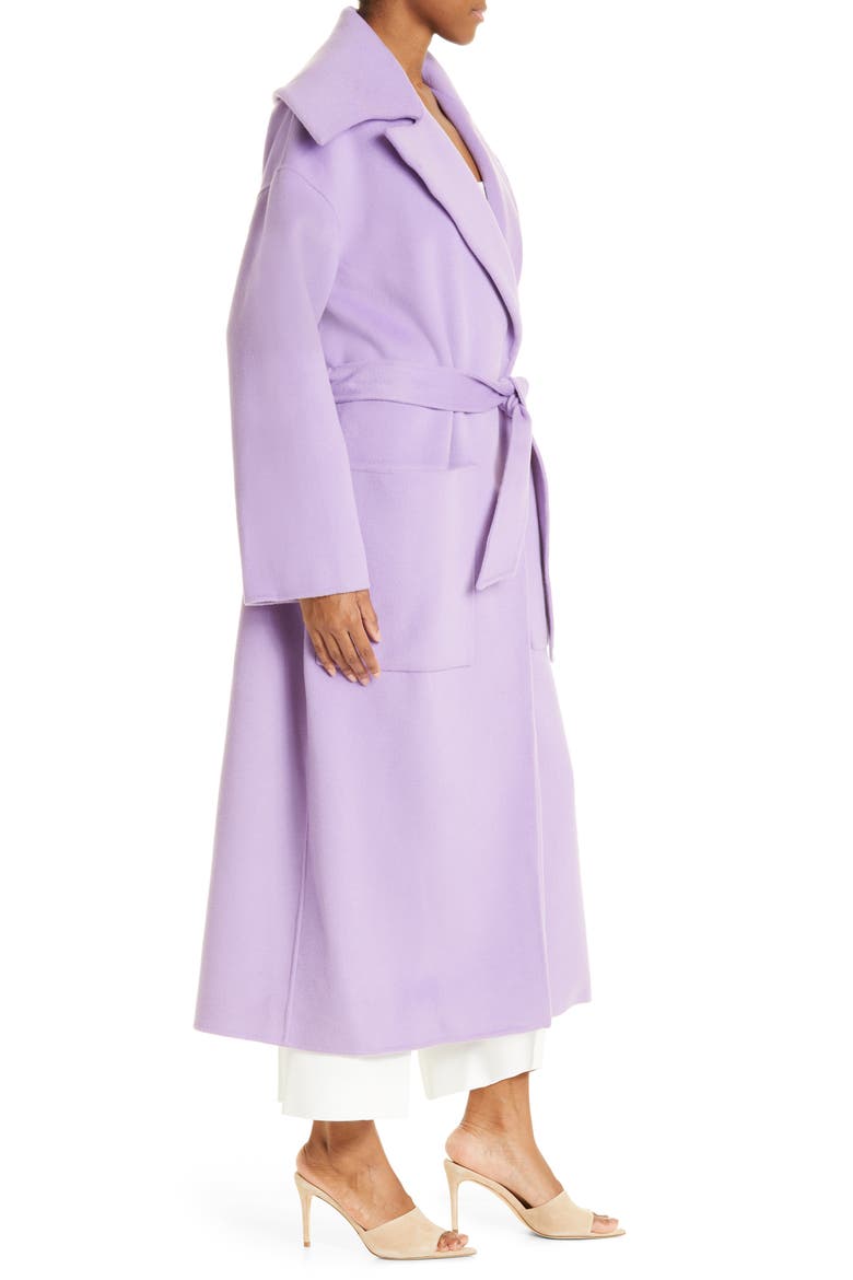 Soa Wool Wrap Coat, Alternate, color, LILAC