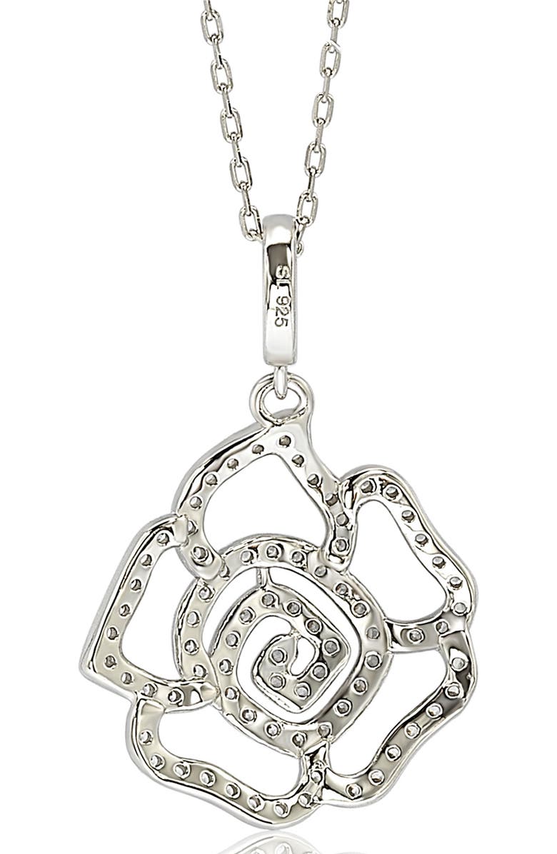 SUZY LEVIAN CZ Flower Pendant Necklace, Alternate, color,