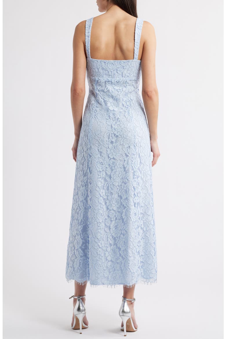 Elysia Cotton Blend Lace Gown, Alternate, color, BABY BLUE