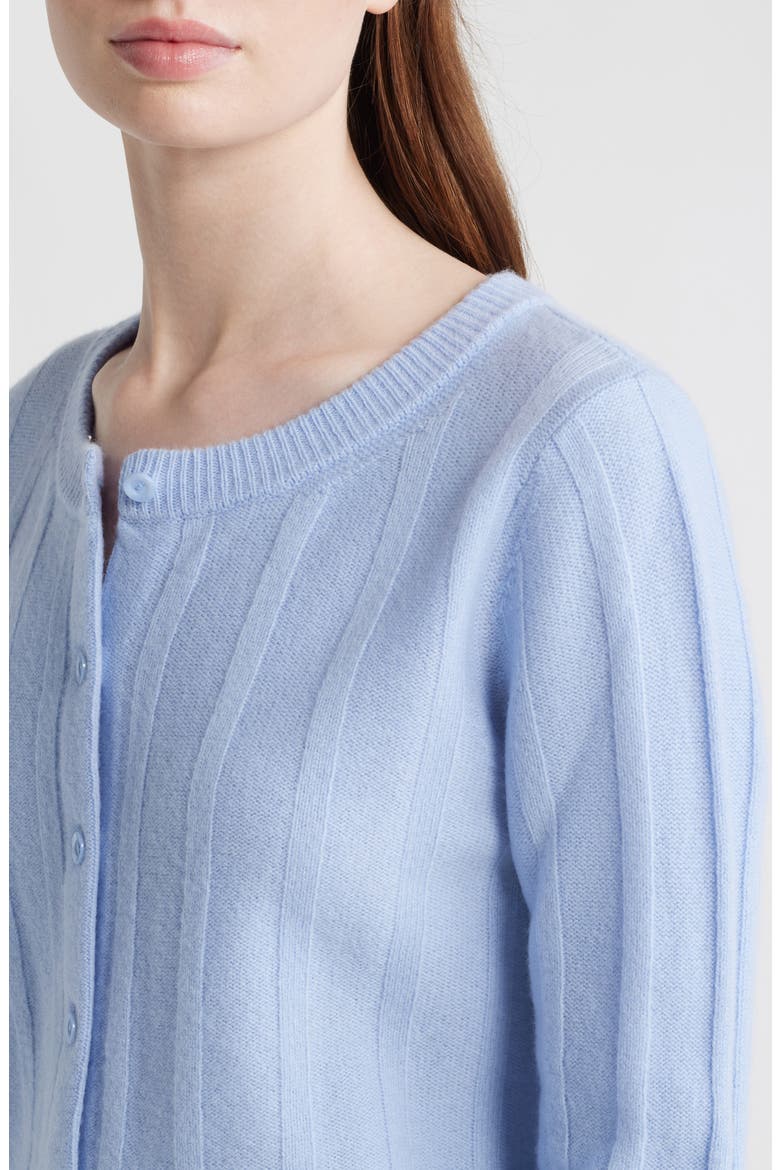 Hannah Merino Wool Cardigan, Alternate, color, ICE WATER