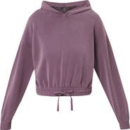 Sweaty Betty Sand Wash Cloud Weight Crop Hoodie