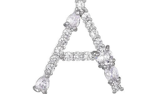 Adornia Mixed Crystal Initial Pendant Necklace