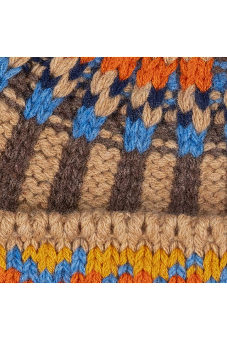Geo Rib Beanie, Alternate, color, Tan Multi