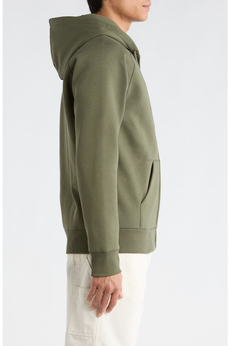 Chase Cotton Blend Zip-Up Hoodie, Alternate, color, LEAF / GOLD