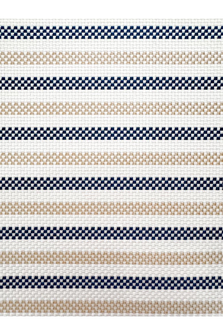 Marina Stripe Pillow, Alternate, color, Navy Blue