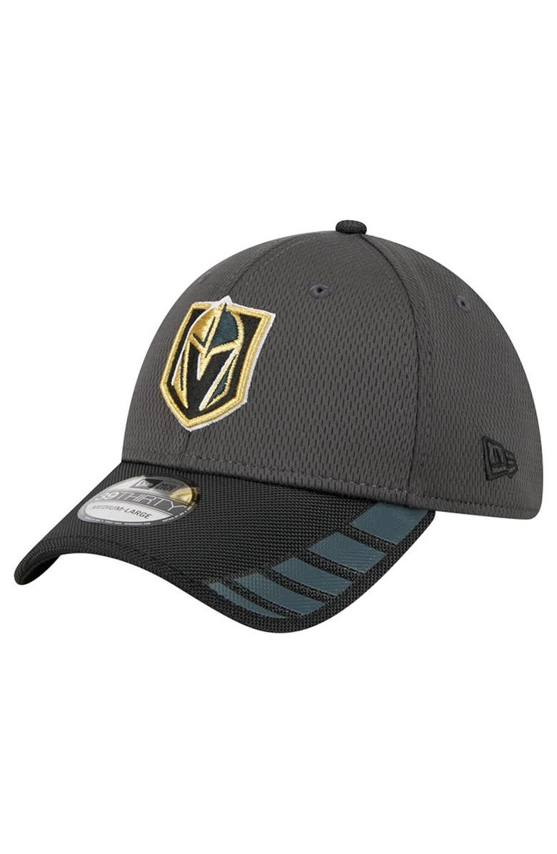 New Era Men
s New Era  Gray Vegas Golden Knights Visor Hit 39THIRTY Flex Hat, Main, color, Gray