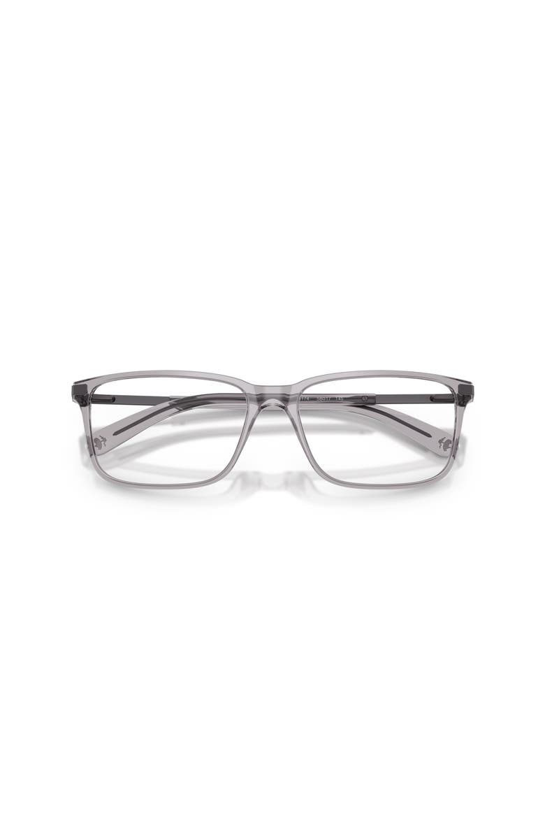 58mm Rectangle optical glasses, Alternate, color, Grey