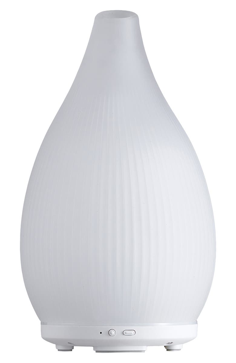 SERENE HOUSE Bud White Glass Ultrasonic Diffuser, Main, color, White